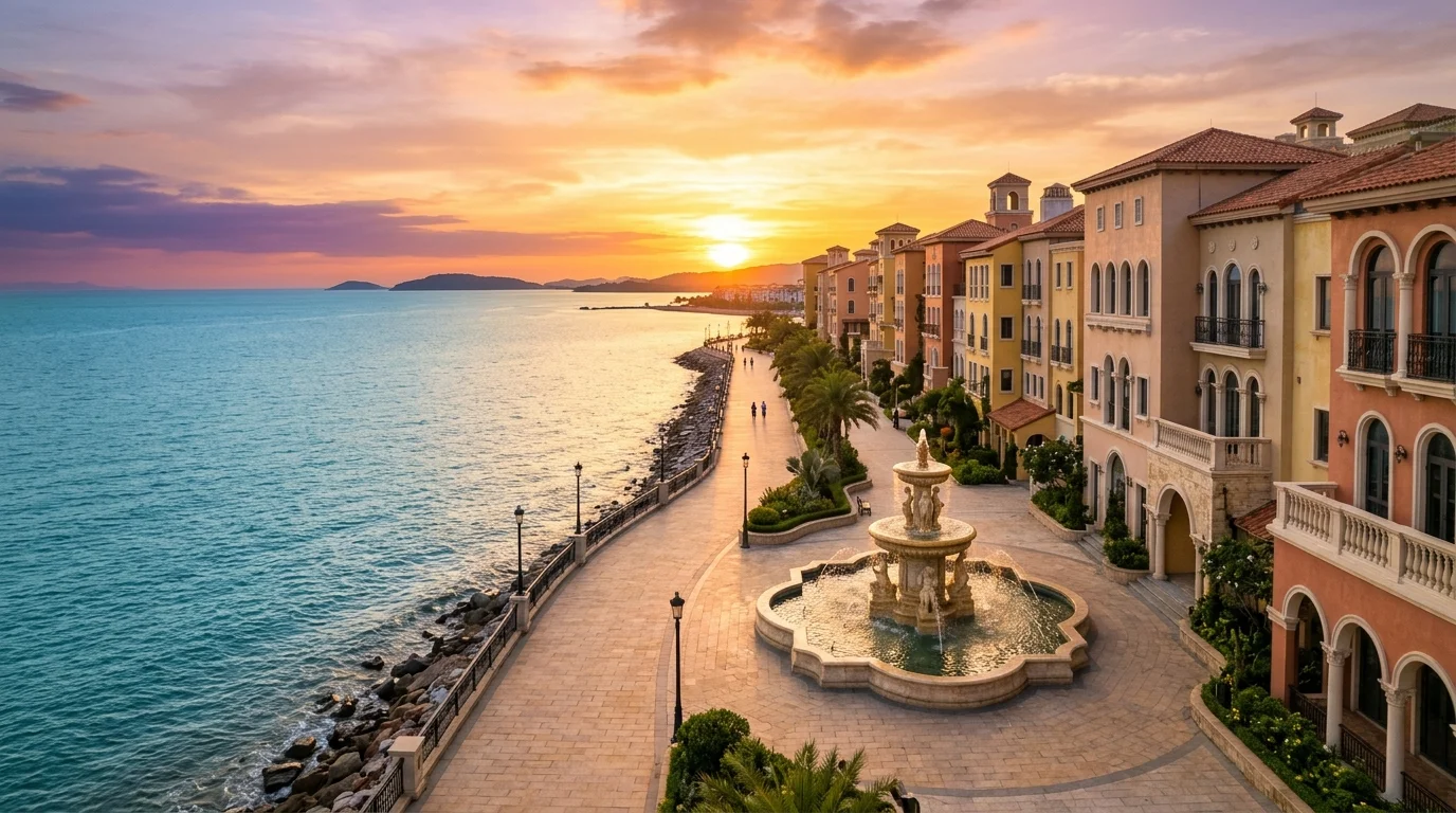 Sunset Town Romantic Walking Course: From Sun God Fountain to Fireworks
